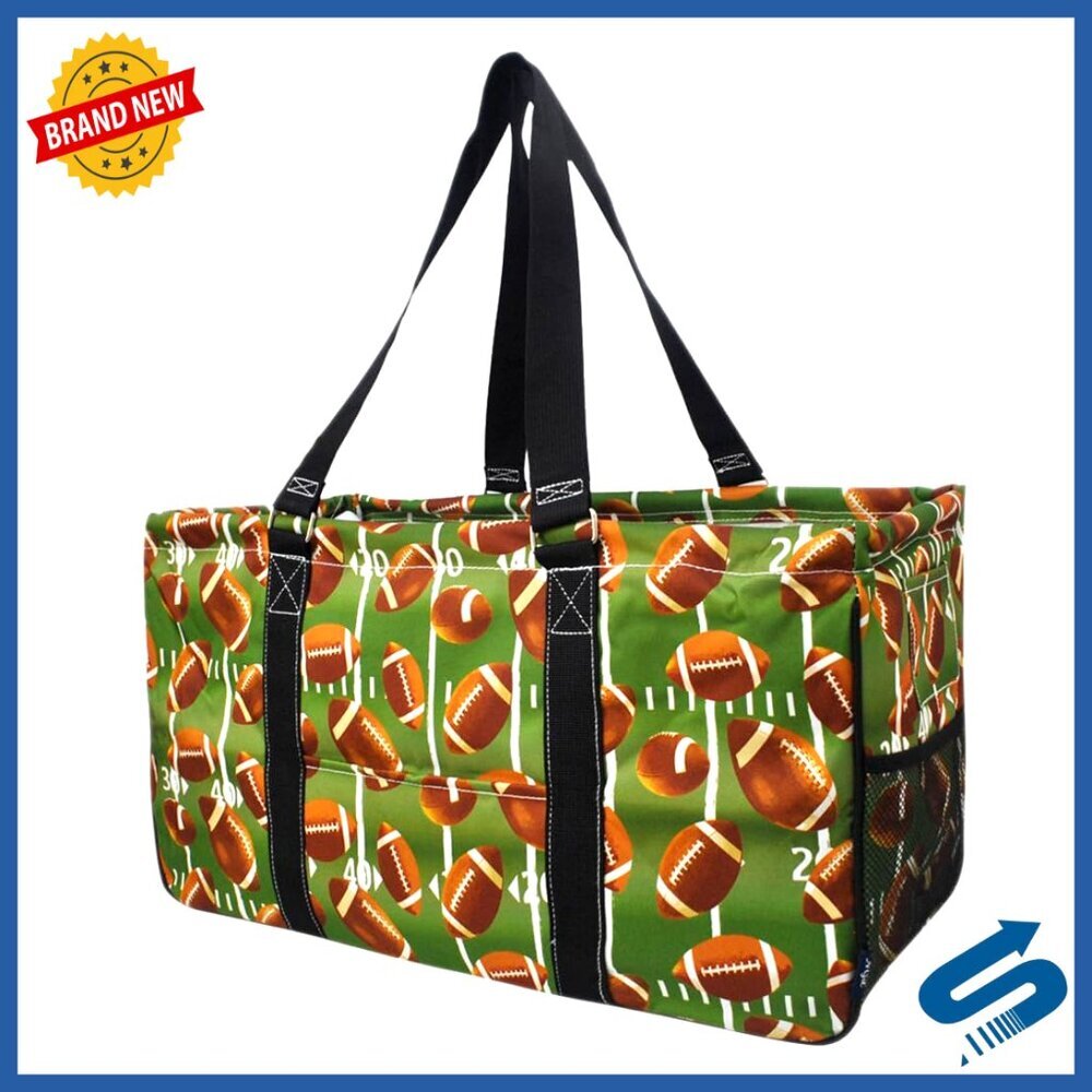 Oversized Collapsible Utility Tote Reusable Grocery Bag Travel Storage